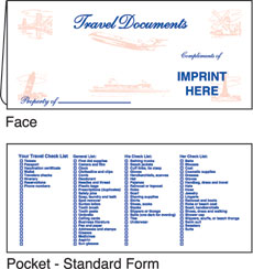 Travel document folder